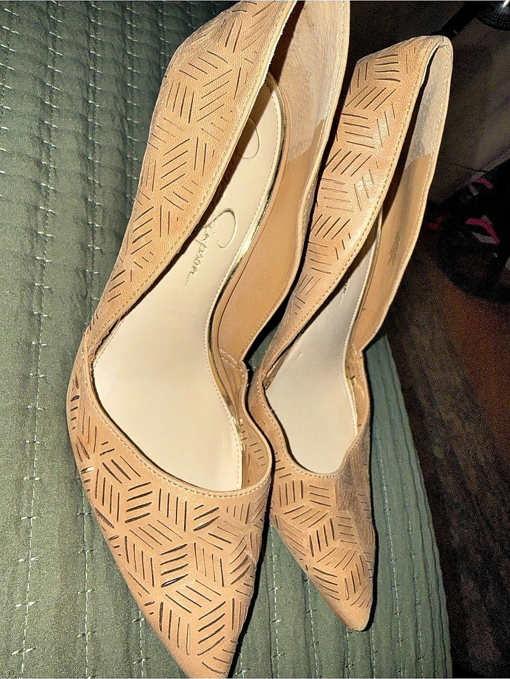 Jessica Simpson Pointed Toe Heels in Brown 8.5